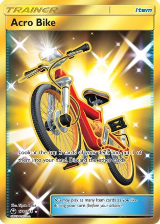 POKEMON TCG - Acro Bike (Secret) 178 SM  Celestial Storm - Secret Rare