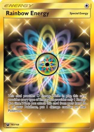 POKEMON TCG - Rainbow Energy (Secret) 183 SM  Celestial Storm - Secret Rare