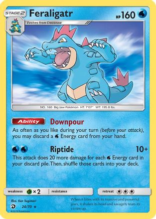 POKEMON TCG - Feraligatr 024 Dragon Majesty - Holo Rare