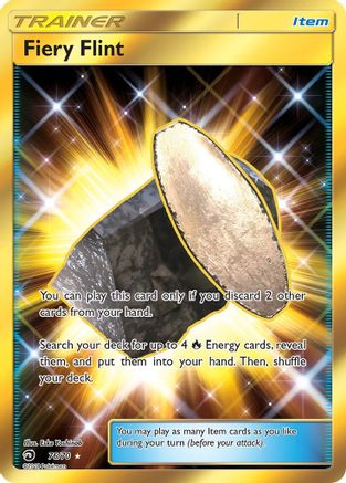 POKEMON TCG - Fiery Flint (Secret) 076 Dragon Majesty - Secret Rare