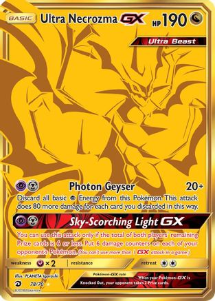 POKEMON TCG - Ultra Necrozma GX (Secret) 078 Dragon Majesty - Secret Rare