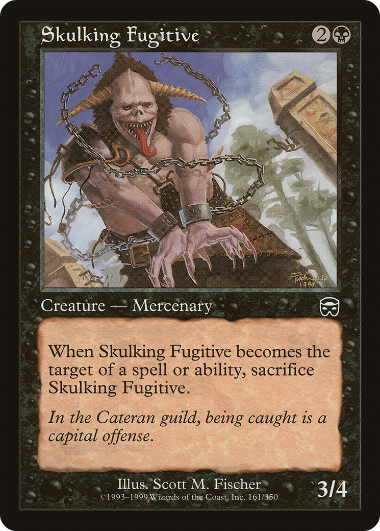 MAGIC: THE GATHERING  - Skulking Fugitive (MMQ-161) - Mercadian Masques