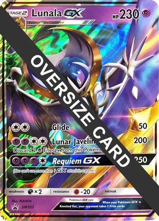 POKEMON TCG - Lunala GX - SM103 Jumbo Cards - Promo