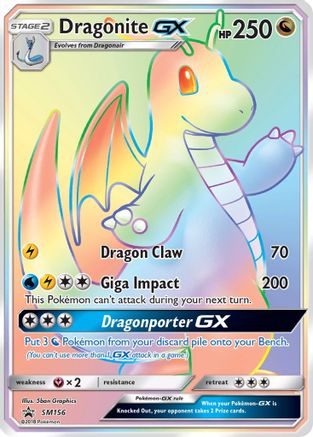 POKEMON TCG - Dragonite GX - SM156 SM Promos - Promo