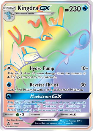 POKEMON TCG - Kingdra GX - SM155 SM Promos - Promo