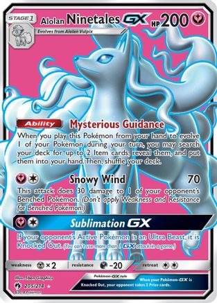 POKEMON TCG - Alolan Ninetales GX (Full Art) SM  Lost Thunder - Ultra Rare