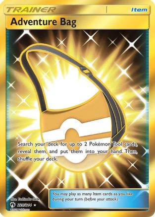 POKEMON TCG - Adventure Bag (Secret) 228 SM  Lost Thunder - Secret Rare