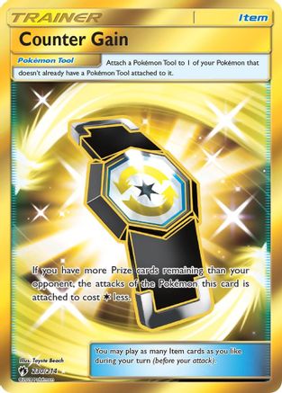 POKEMON TCG - Counter Gain (Secret) 230 SM  Lost Thunder - Secret Rare