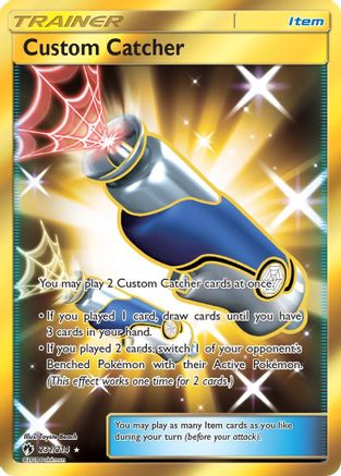 POKEMON TCG - Custom Catcher (Secret) 231 SM  Lost Thunder - Secret Rare