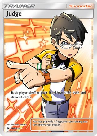 POKEMON TCG - Judge (Full Art) 209 SM  Lost Thunder - Ultra Rare