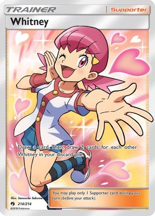 POKEMON TCG - Whitney (Full Art) SM  Lost Thunder - Ultra Rare