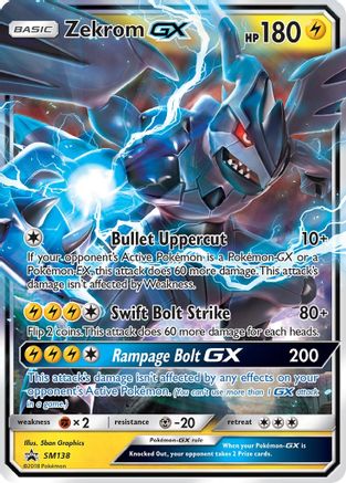 POKEMON TCG - Zekrom GX SM138 SM Promos - Promo