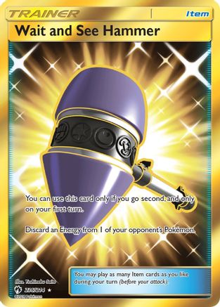 POKEMON TCG - Wait and See Hammer (Secret) 236 SM  Lost Thunder - Secret Rare