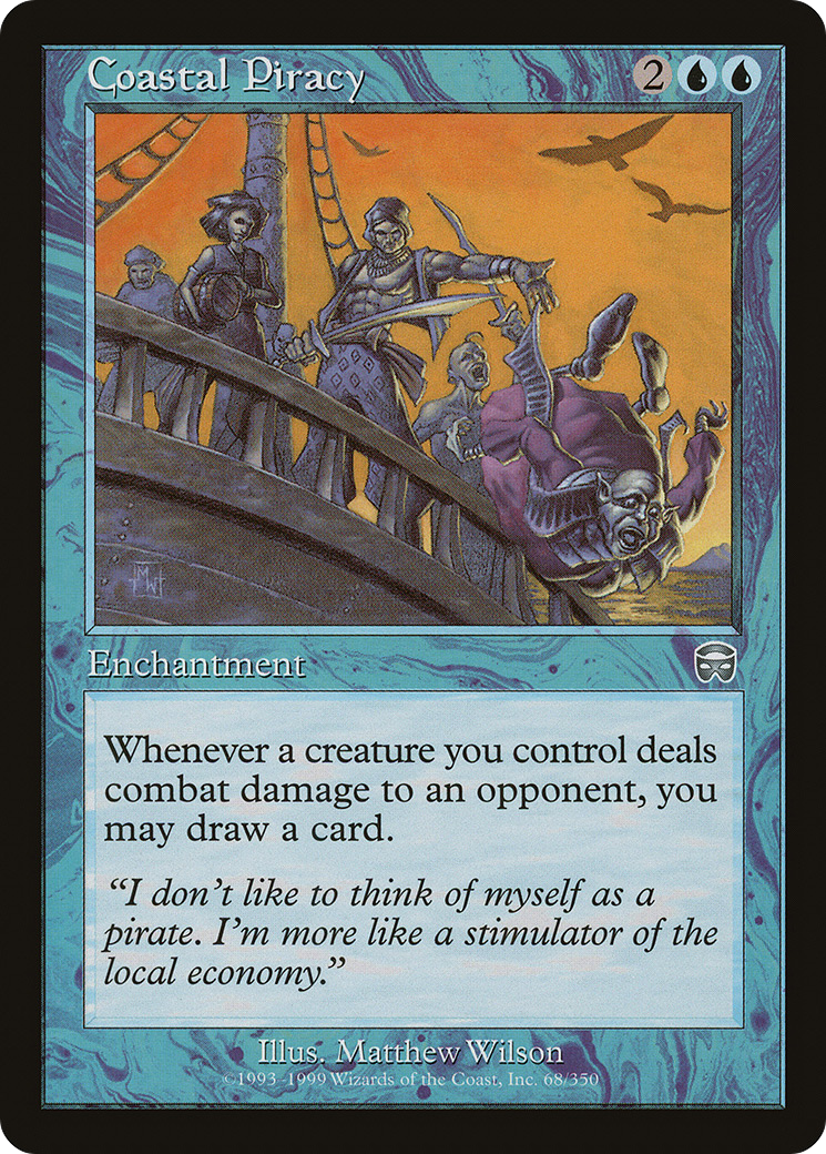 MAGIC: THE GATHERING  - Coastal Piracy (MMQ-068) - Mercadian Masques