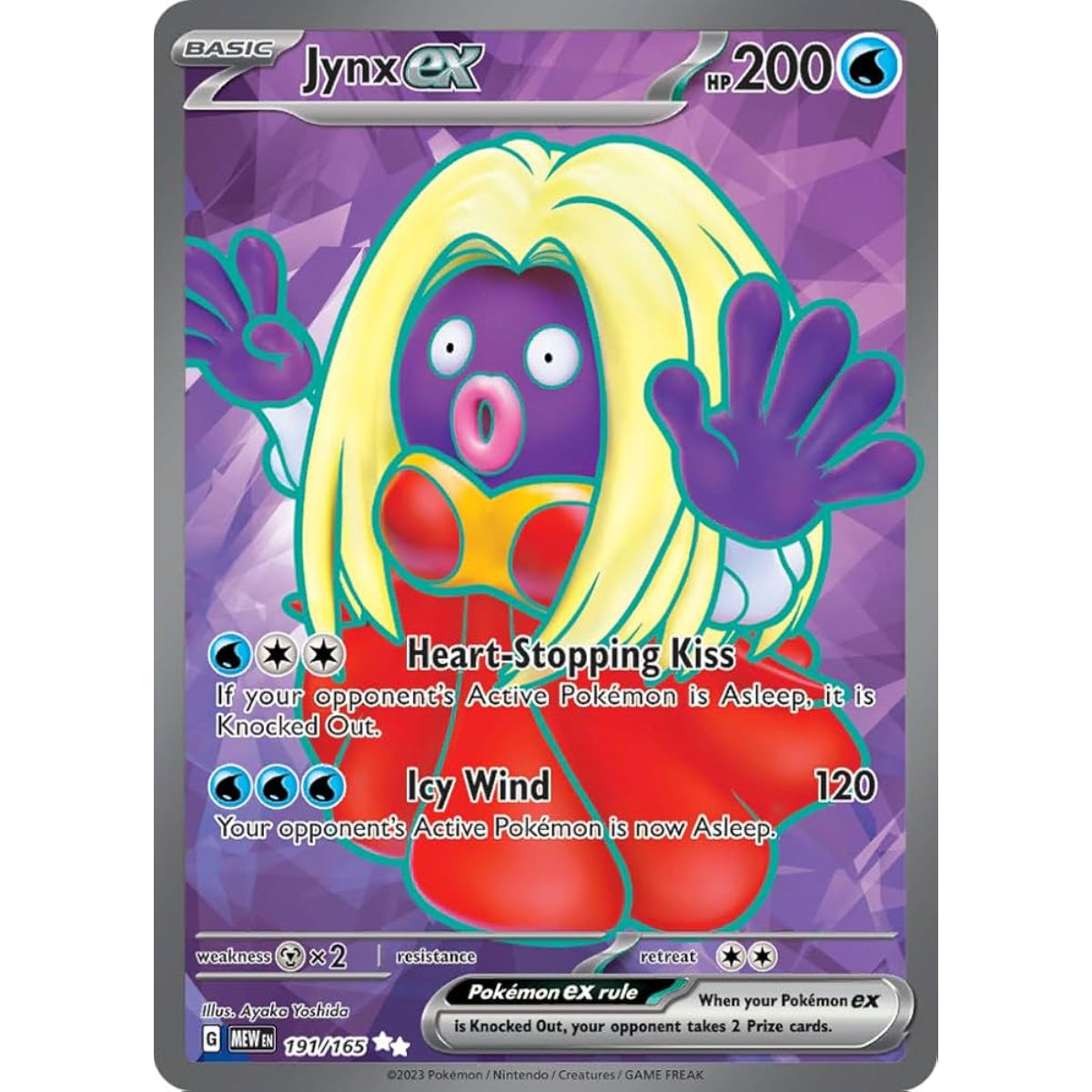 POKEMON TCG - JYNX EX 191/165 151 FULL ART