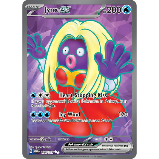 POKEMON TCG - JYNX EX 191/165 151 FULL ART