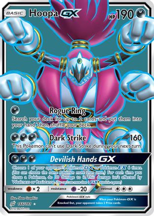 POKEMON TCG - Hoopa GX (Full Art) SM  Team Up - Ultra Rare