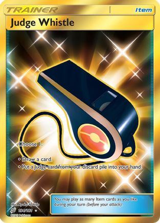 POKEMON TCG - Judge Whistle (Secret) 194 SM  Team Up - Secret Rare