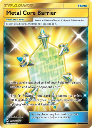POKEMON TCG - Metal Core Barrier (Secret) 232 SM  Unbroken Bonds - Secret Rare