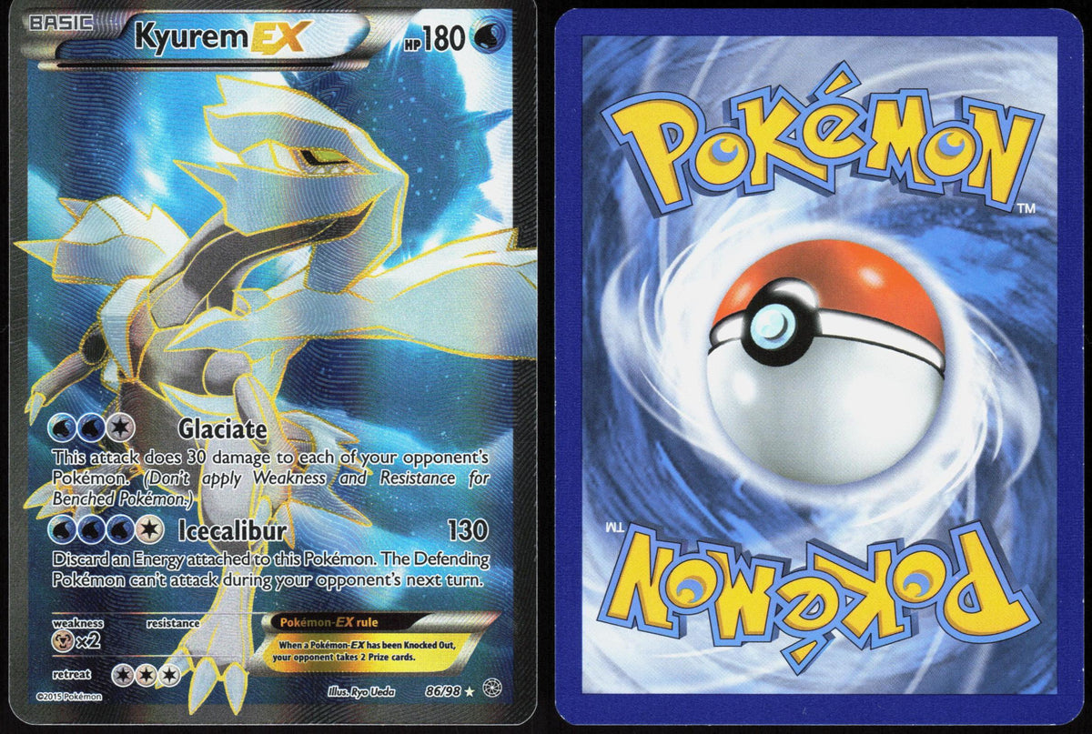 KYUREM EX 86/98 ANCIENT ORIGINS POKEMON ULTRA RARE HOLO NM