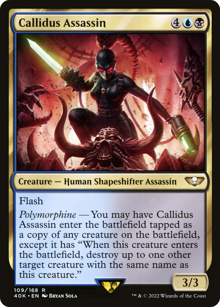 MAGIC: THE GATHERING  - Callidus Assassin (40K-109) - Warhammer 40,000 Commander