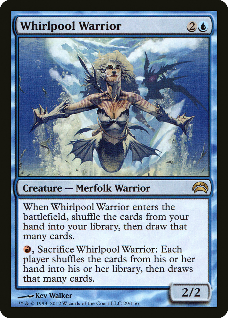 MAGIC: THE GATHERING  - Whirlpool Warrior (PC2-029) - Planechase 2012