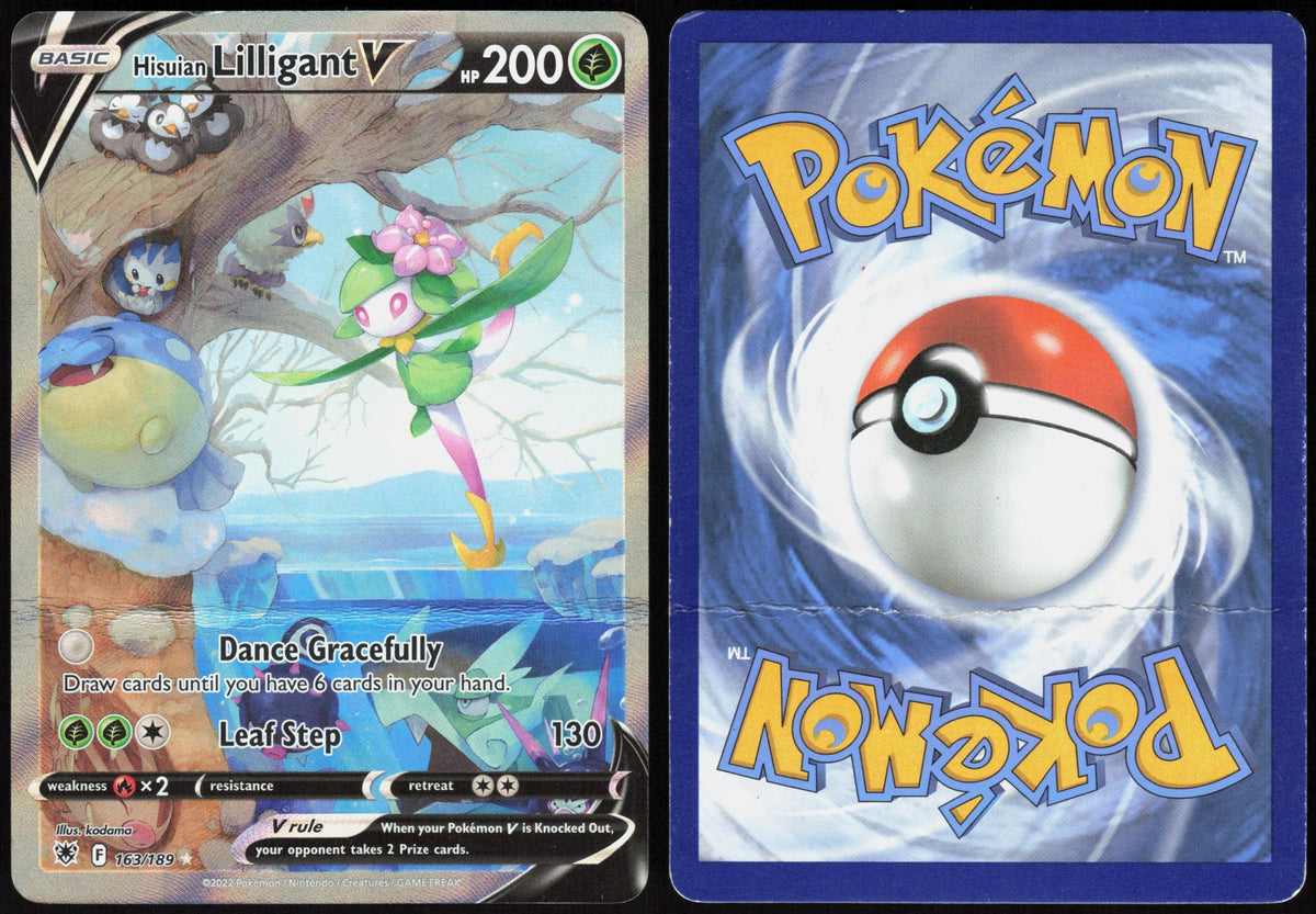 HISUIAN LILLIGANT V 163/189 ASTRAL RADIANCE POKEMON ULTRA RARE HOLO HP