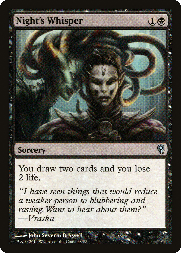 MAGIC: THE GATHERING  - Night's Whisper (DDM-068) - Duel Decks: Jace vs. Vraska