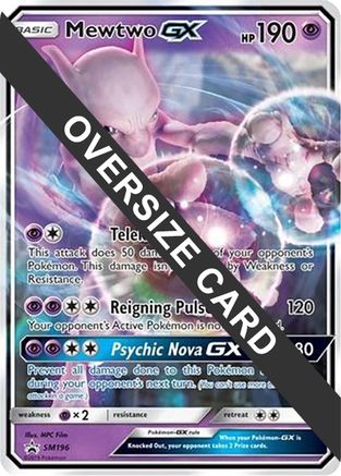 POKEMON TCG - Mewtwo GX - SM196 Jumbo Cards - Promo