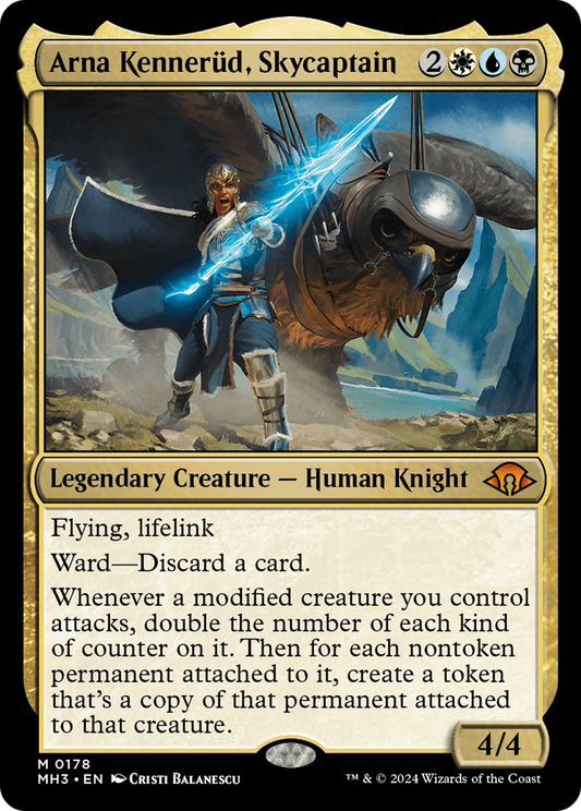 MAGIC: THE GATHERING  - Arna Kennerud, Skycaptain (MH3-178) - Modern Horizons 3 Foil