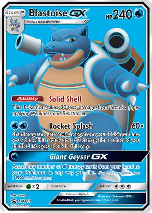 POKEMON TCG - Blastoise GX SM189 SM Promos - Promo