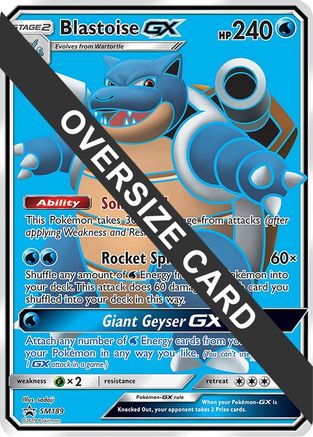 POKEMON TCG - Blastoise GX - SM189 (Black Star Promos) Jumbo Cards - Promo