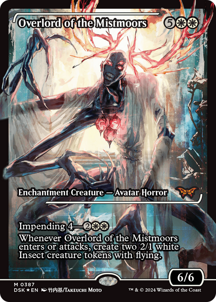 MAGIC: THE GATHERING  - Overlord of the Mistmoors (Showcase) (DSK-387) - Duskmourn: House of Horror: (Showcase) Foil