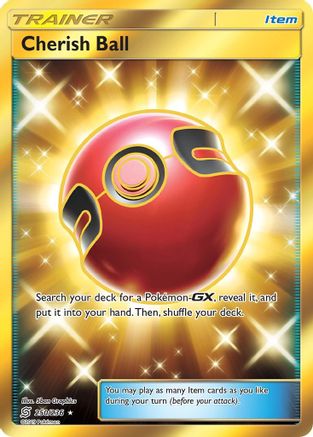 POKEMON TCG - Cherish Ball (Secret) 250 SM  Unified Minds - Secret Rare