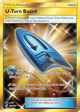POKEMON TCG - U-Turn Board (Secret) 255 SM  Unified Minds - Secret Rare