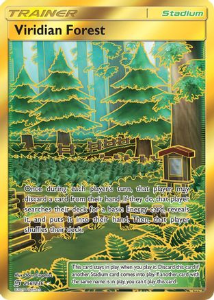 POKEMON TCG - Viridian Forest (Secret) 256 SM  Unified Minds - Secret Rare
