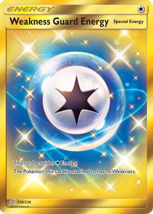 POKEMON TCG - Weakness Guard Energy (Secret) 258/236 SM  Unified Minds - Secret Rare