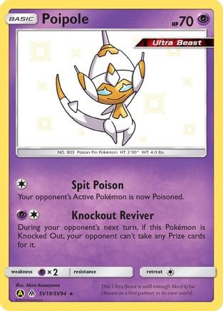 POKEMON TCG - Poipole SV19/SV94 Hidden Fates Shiny Vault - Shiny Holo Rare