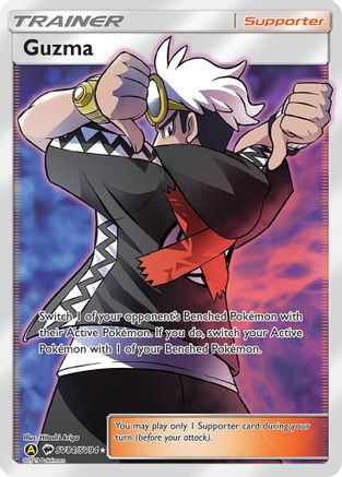 POKEMON TCG - Guzma SV84/SV94 Hidden Fates Shiny Vault - Shiny Holo Rare