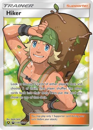 POKEMON TCG - Hiker SV85/SV94 Hidden Fates Shiny Vault - Shiny Holo Rare