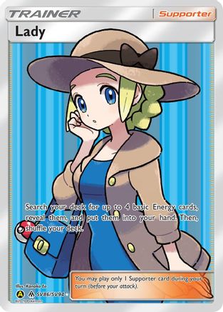 POKEMON TCG - Lady SV86/SV94 Hidden Fates Shiny Vault - Shiny Holo Rare