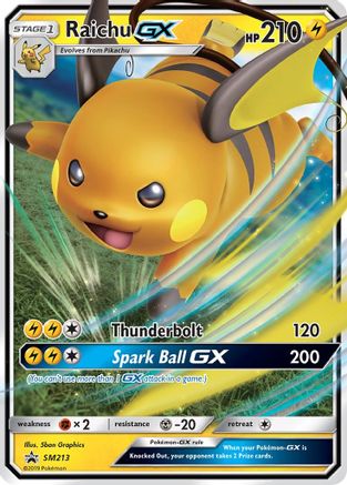 POKEMON TCG - Raichu GX SM213 SM Promos - Promo
