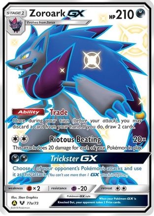 POKEMON TCG - Zoroark GX 77a/73 Alternate Art Promos - Promo