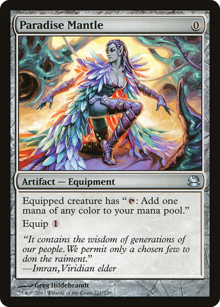 MAGIC: THE GATHERING  - Paradise Mantle (MMA-211) - Modern Masters Foil