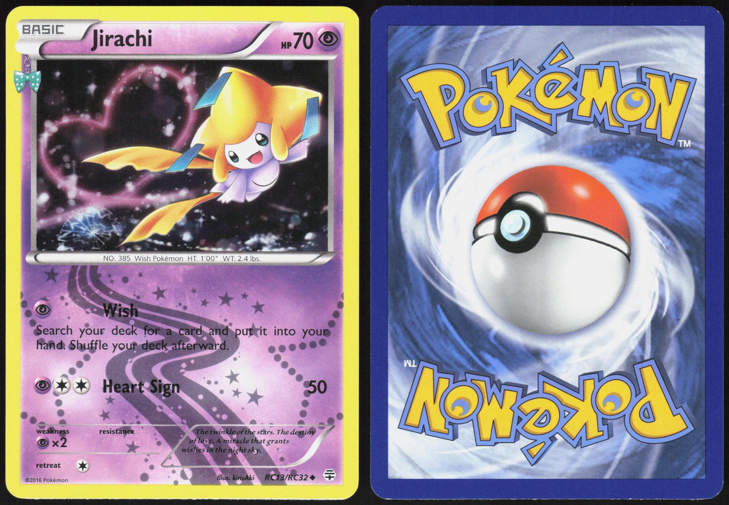 JIRACHI RC13/RC32 GENERATIONS POKEMON UNCOMMON LP