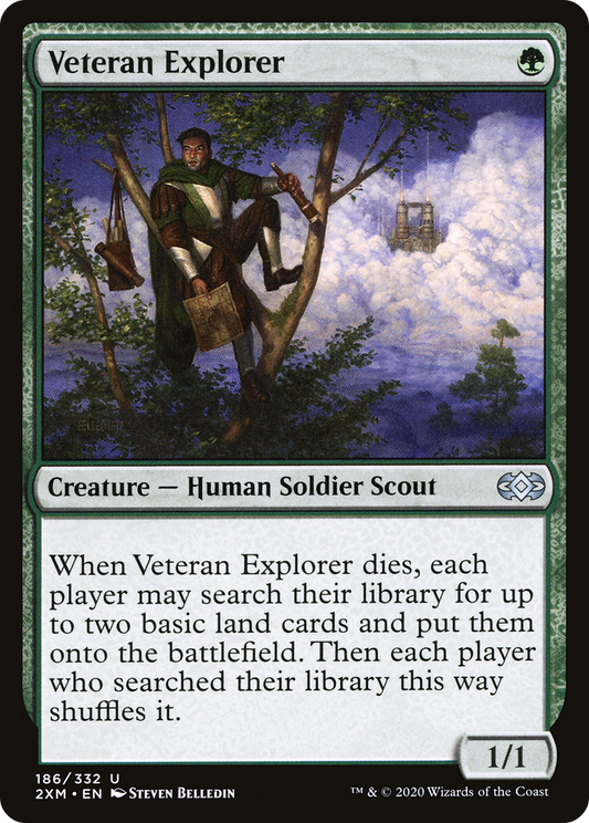 MAGIC: THE GATHERING  - Veteran Explorer (2XM-186) - Double Masters Foil