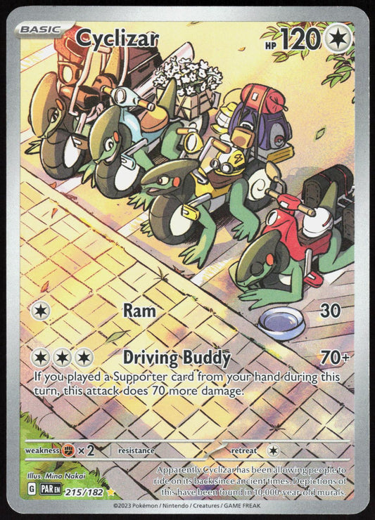 CYCLIZAR 215/182 PARADOX RIFT POKEMON ILLUSTRATION RARE HOLO LP