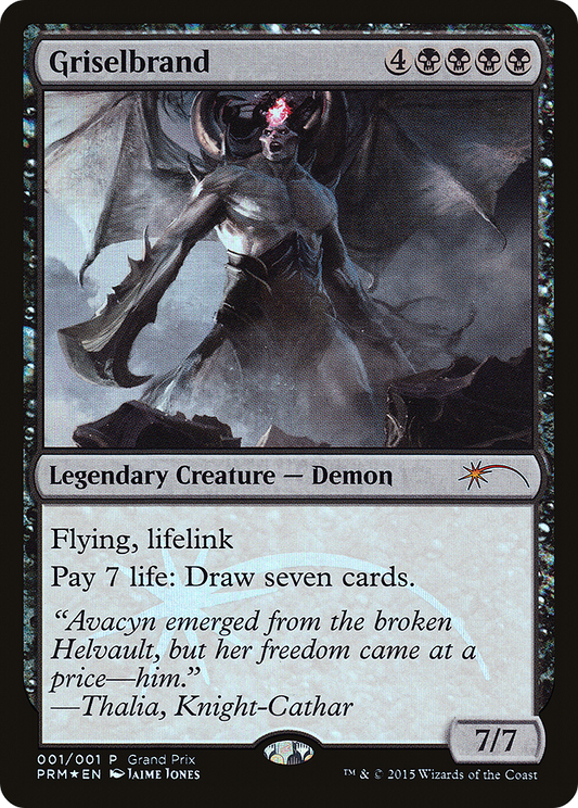 MAGIC: THE GATHERING  - Griselbrand (GPP-001) - Grand Prix Promos Foil