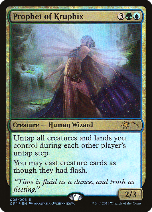 MAGIC: THE GATHERING  - Prophet of Kruphix (UMP-005) - Magic 2015 Clash Pack Foil