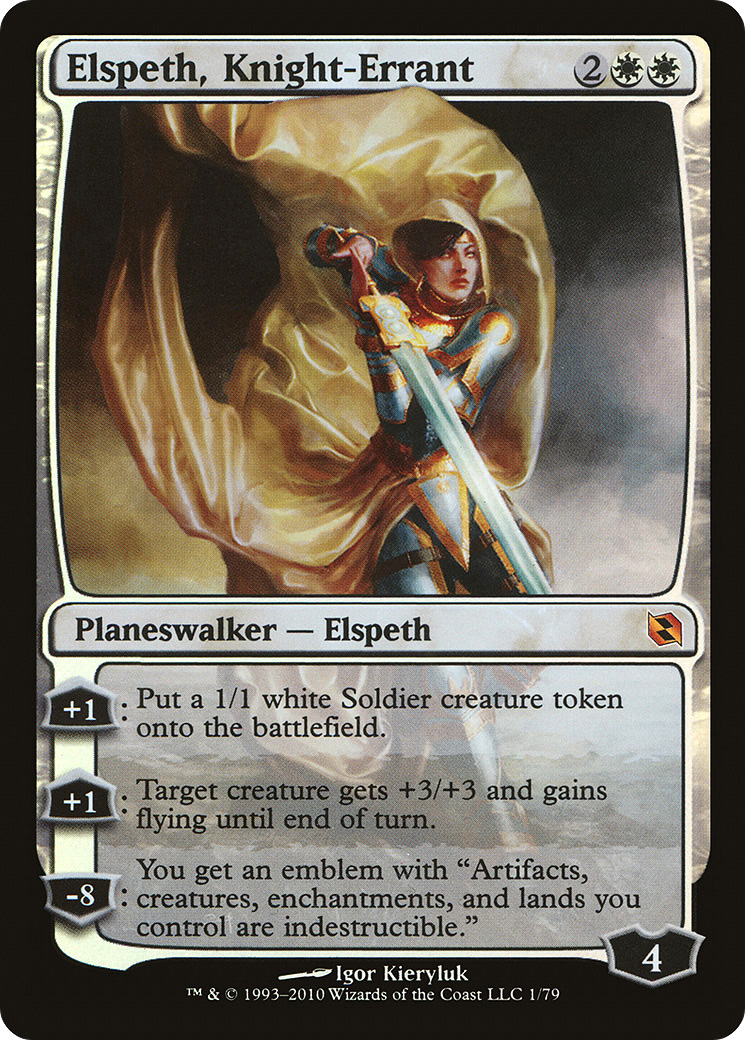 MAGIC: THE GATHERING  - Elspeth, Knight-Errant (DDF-001) - Duel Decks: Elspeth vs. Tezzeret Foil